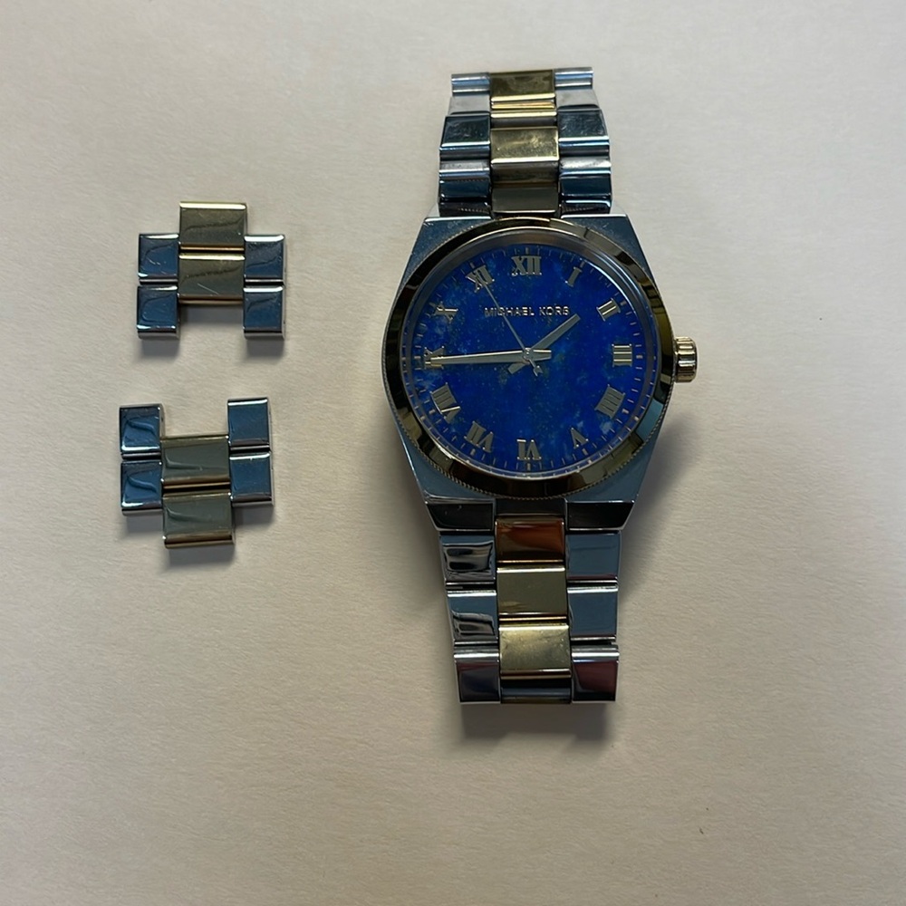 Michael Kors ladies watch with blue face